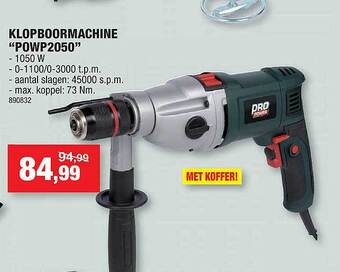 Hubo Klopboormachine aanbieding