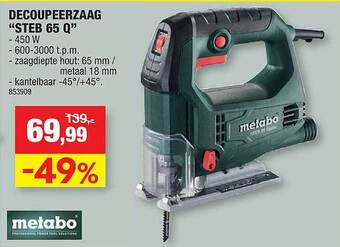 Hubo Decoupeerzaag aanbieding