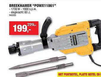 Hubo Breekhamer aanbieding