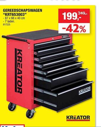 Hubo Gereedschapswagen aanbieding