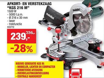 Hubo Afkort En Verstekzaag aanbieding