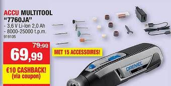 Hubo Accu Multitool aanbieding