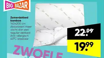 Big Bazar Zomerdekbed Bamboe aanbieding