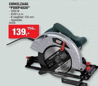 Hubo Cirkelzaag aanbieding