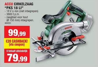 Hubo Accu Cirkelzaag aanbieding