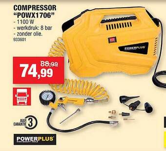Hubo Compressor aanbieding