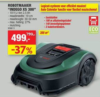 Hubo Robotmaaier Indego Xs 300 aanbieding