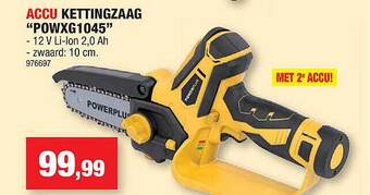Hubo Accu Kettingzaag aanbieding
