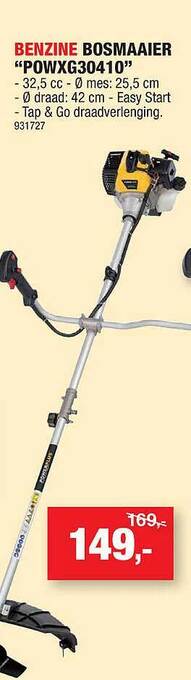 Hubo Benzine Bosmaaier aanbieding
