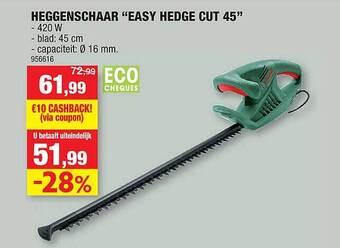 Hubo Heggenschaar Easy Hedge Cut 45 aanbieding