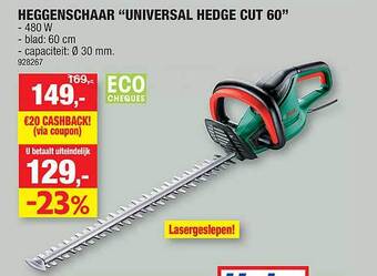 Hubo Heggenschaar Universal Hedge Cut 60 aanbieding
