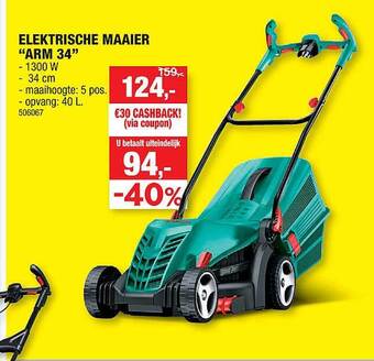 Hubo Elektrische Maaier aanbieding
