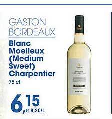 Prik en Tik Gaston Bordeaux Blanc Moelleux Charpentier aanbieding