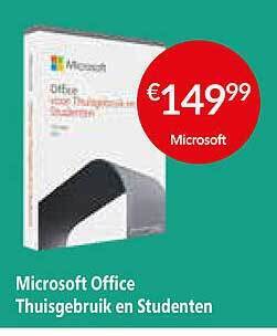Selexion Microsoft Office Thuisgebruik En Studenten aanbieding