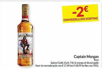 Intermarché Captain Morgan Rum aanbieding