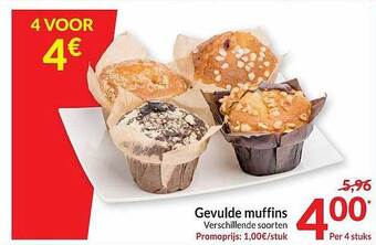 Intermarché Gevulde Muffins aanbieding