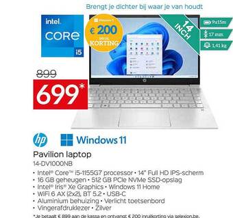 Selexion Hp Pavilion Laptop aanbieding