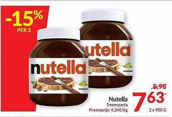 Intermarché Nutella Smeerpasta aanbieding