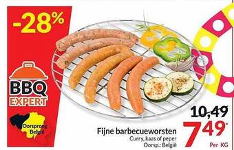 Intermarché Fijne Barbecueworsten aanbieding