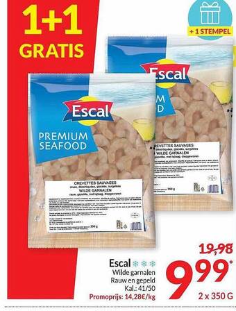 Intermarché Escal Wilde Garnalen aanbieding