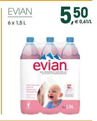 Prik en Tik Evian aanbieding