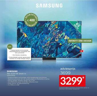 Selexion Samsung Neo Qled 4k Smart Tv aanbieding