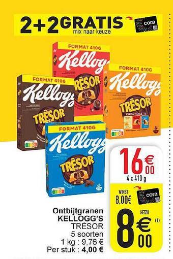 Cora Ontbijtgranen Kellogg's aanbieding