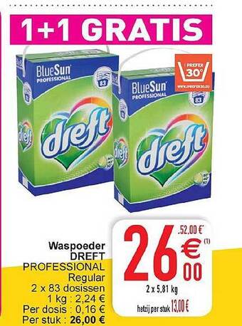 Cora Waspoeder Dreft aanbieding