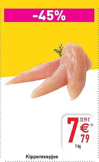 Cora Kippenreepjes aanbieding