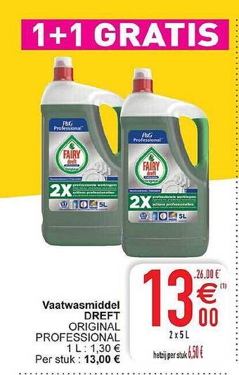 Cora Vaatwasmiddel Dreft aanbieding