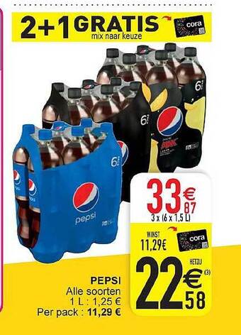 Cora Pepsi aanbieding