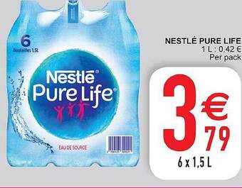 Cora Nestlé Pure Life aanbieding