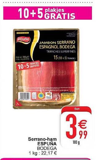 Cora Serranoham Espuña aanbieding
