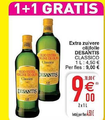 Cora Extra Zuivere Olijfolie Desantis aanbieding