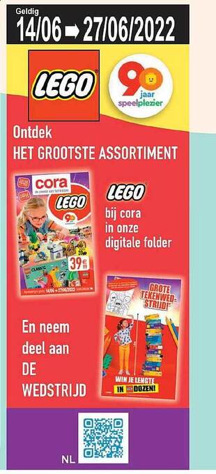 Cora Lego aanbieding