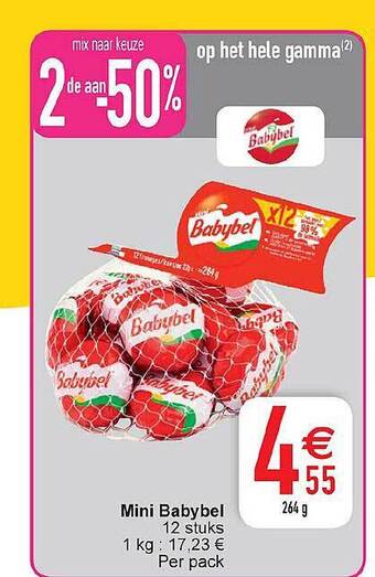 Cora Mini Babybel aanbieding