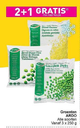 Cora Groenten Ardo aanbieding