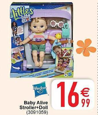 Cora Baby Alive Stroller+doll aanbieding