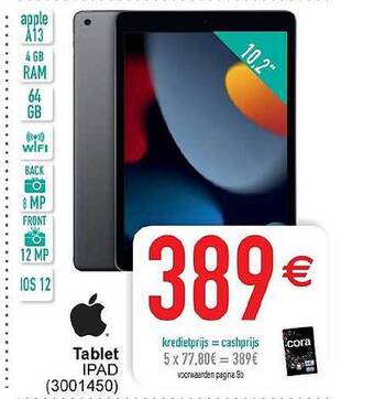 Cora Tablet Ipad aanbieding
