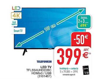 Cora Telefunken Led Tv aanbieding