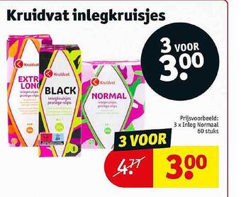 Kruidvat Kruidvat Inlegkruisjes aanbieding