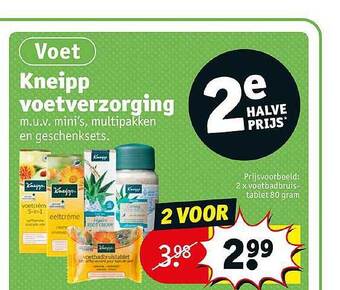Kruidvat Kneipp Voetverzorging aanbieding