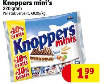 Kruidvat Knoppers Mini's aanbieding