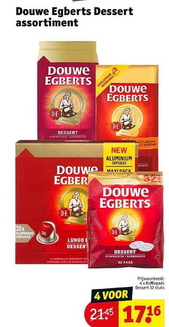 Kruidvat Douwe Egberts Dessert Assortiment aanbieding