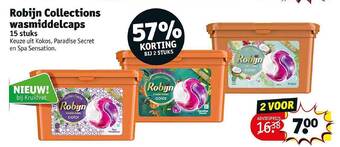 Kruidvat Robijn Collections Wasmiddelcaps aanbieding