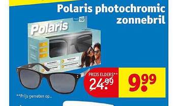 Kruidvat Polaris Photochromic Zonnebril aanbieding
