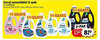 Kruidvat Coral Wasmiddel 2-pak aanbieding