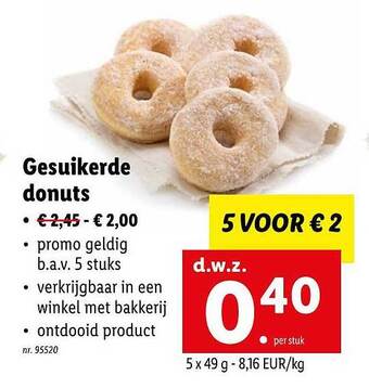 Gesuikerde Donuts