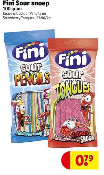 Kruidvat Fini Sour Snoep aanbieding