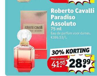 Kruidvat Roberto Cavalli Paradiso Assoluto aanbieding